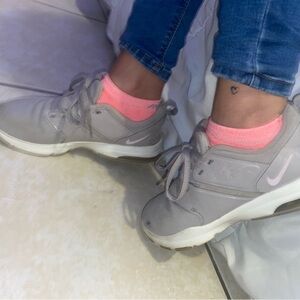 My gym shoes with socks combo 😇